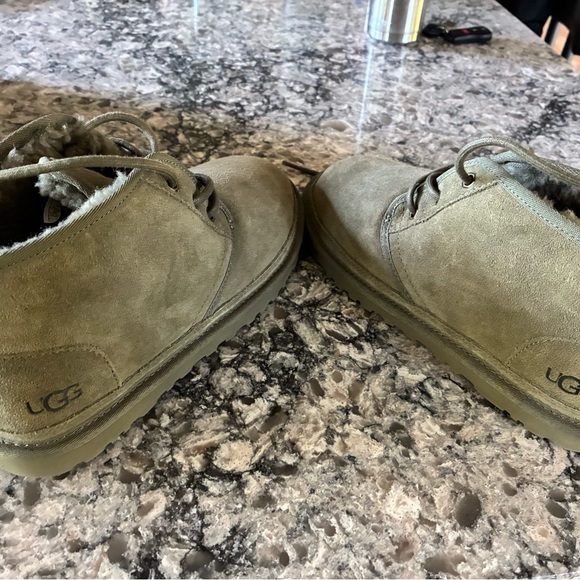 UGG Olive Suede Lace-Up Boots - Picture 2 of 10